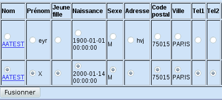 Capture - Les choix des items à conserver pour une fusion